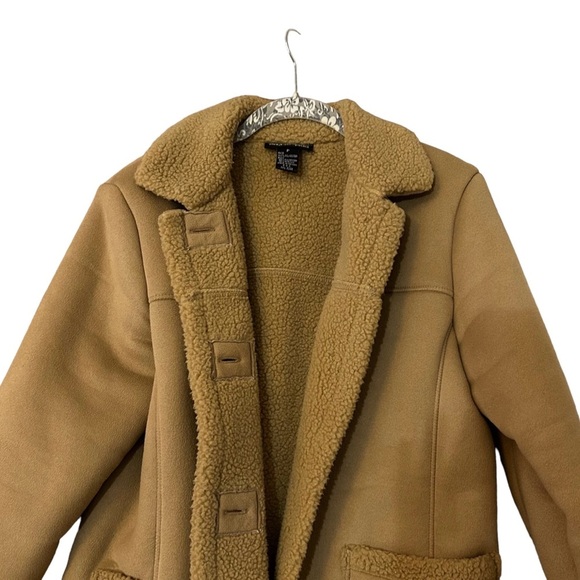 Style and Co Petite Sherpa Faux Suede Coat - Picture 4 of 8